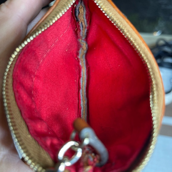 Dooney & Bourke Pre Owned Coin Key Change Card Liostick Pebbled Leather Wallet - Picture 6 of 16